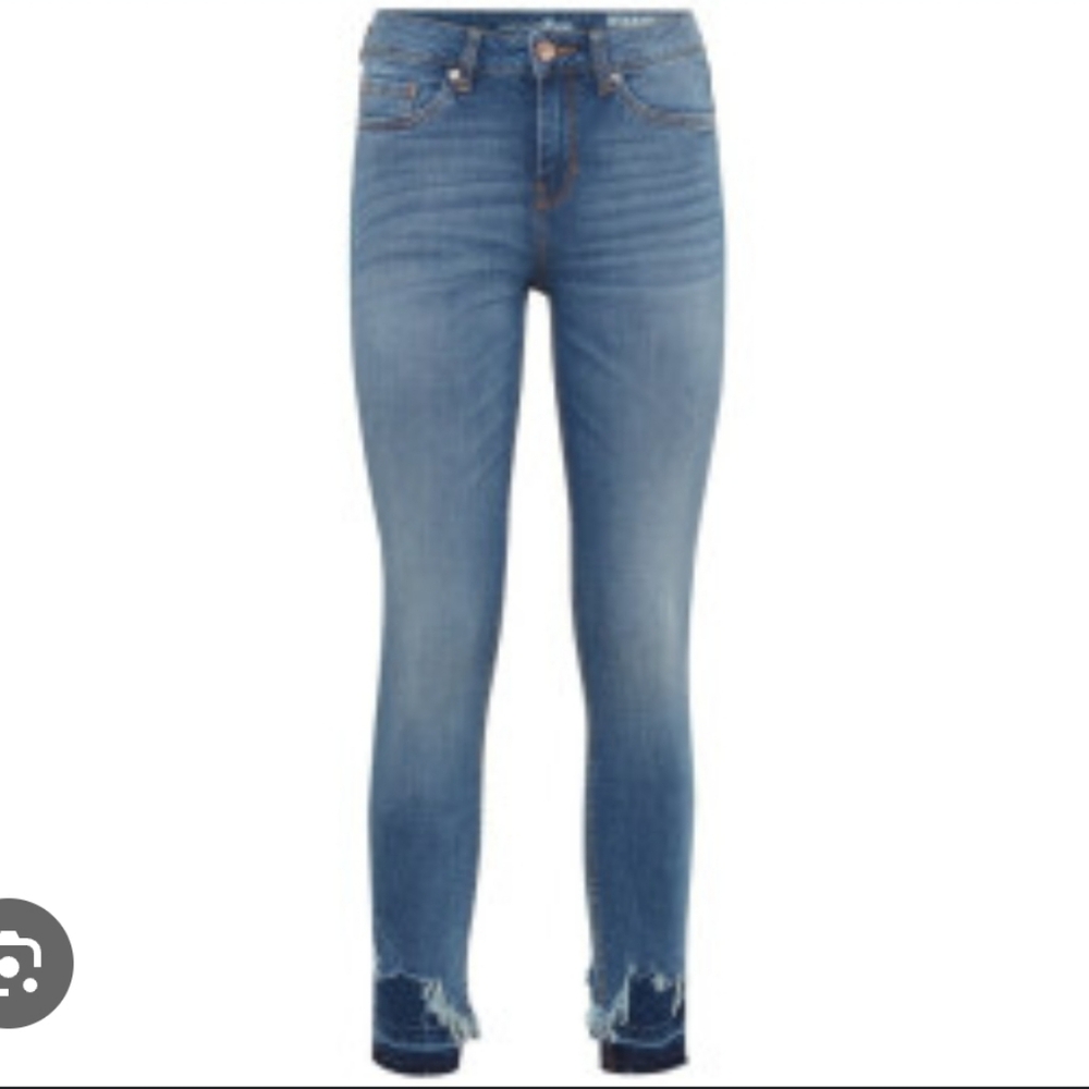 Tom Tailor NELA EXTRA SKINNY Jeans raw hem Blue
